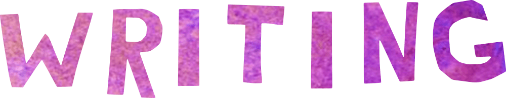 Tracey Yokas Creates Purple and Gold Glitter Collage